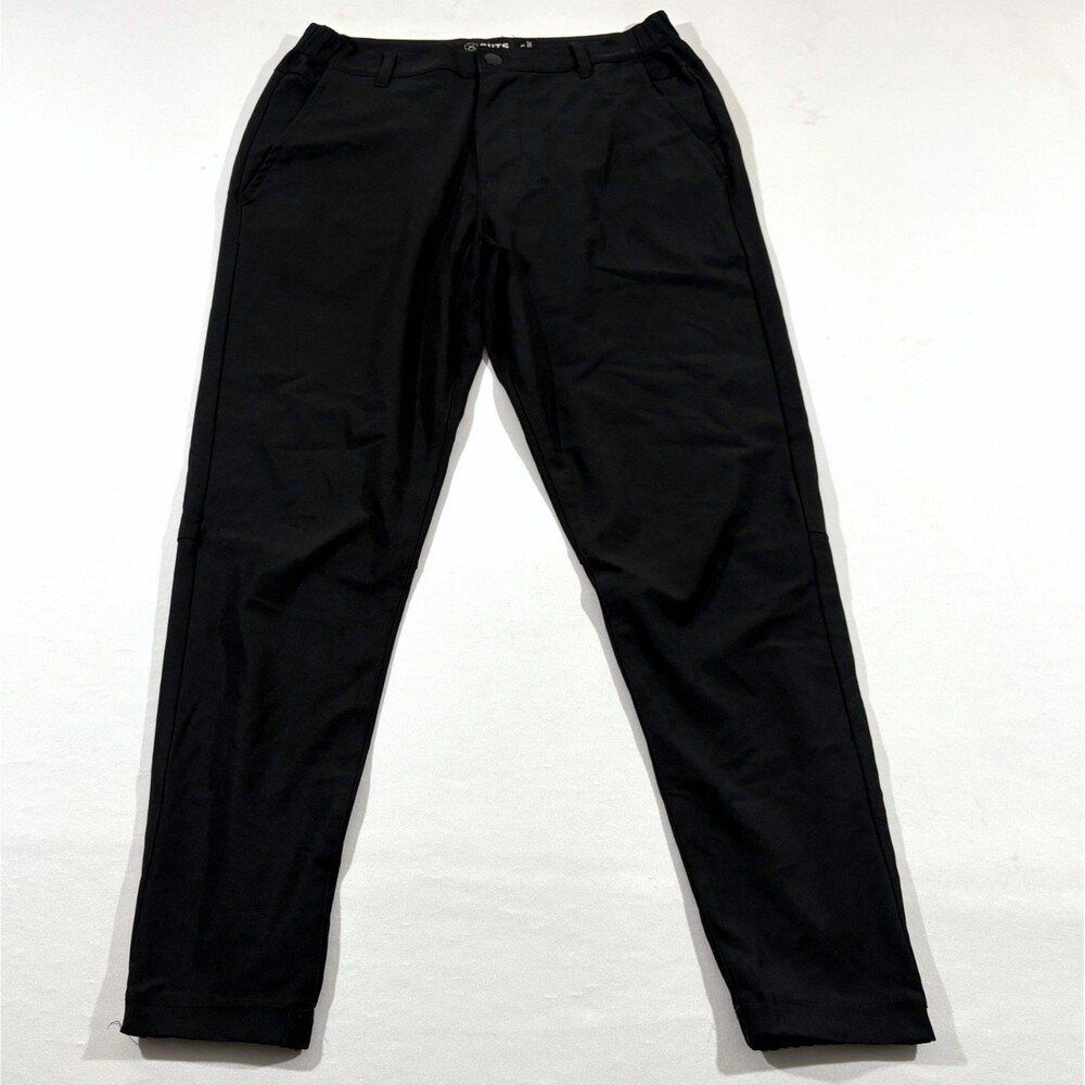 Cuts Clothing Mens Golf Black 5-Pocket Pant Poly Performance AO Jogger Sz S